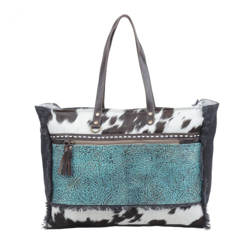 NWT Rustic Azure Weekender Bag - Picture 3 of 8